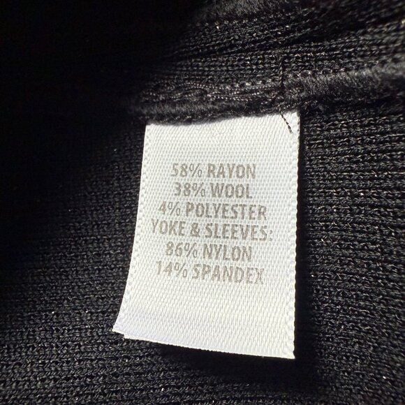 St. John Size 12 Black Rhinestone Embellished Mesh Long Sleeve Sheath Mini Dress - Picture 8 of 16